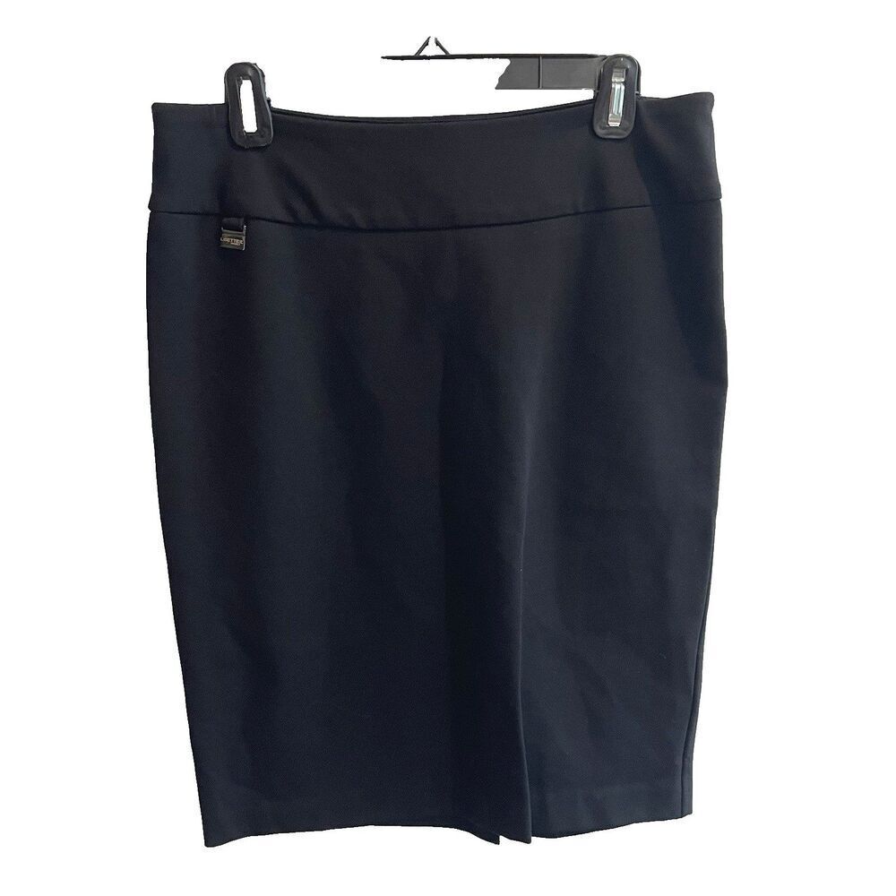 Lisette L Montreal 65903 Black Fit To Flatter Stretch Skirt Women’s US 8 Pencil - Picture 1 of 9